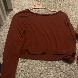 Long sleeve crop top